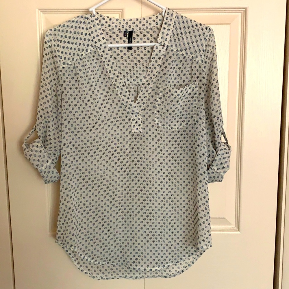 Maurice’s floral print 3/4 sleeve blouse top